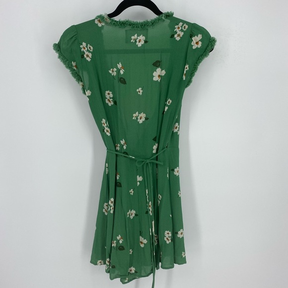 Reformation green floral wrap dress size XS - Picture 11 of 13